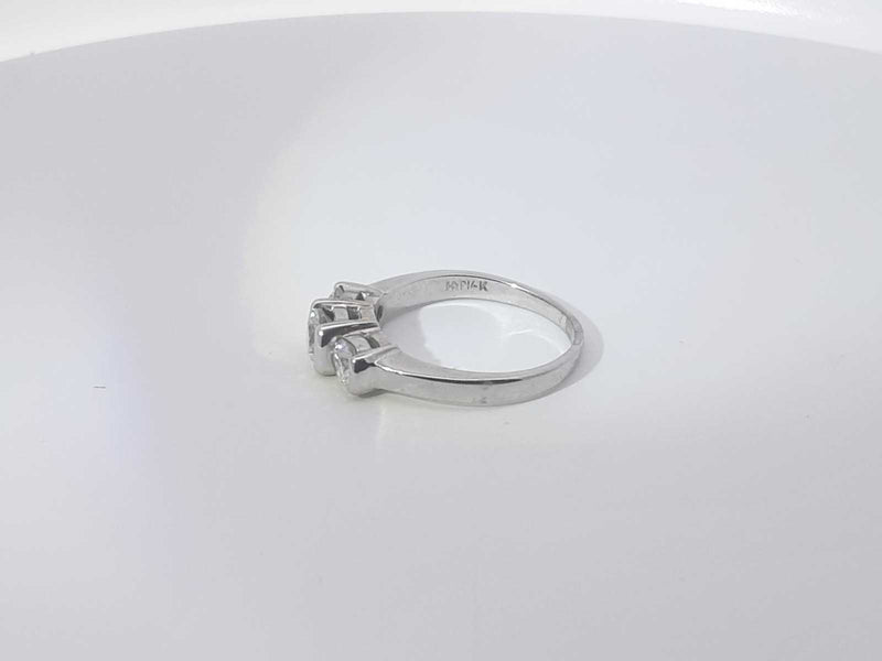 1.20ctw Diamond 14k White Gold 4.9 Grams Ring Size 8 Sd0625szxsa