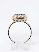 Effy Emerald, Diamond & 14k Gold Double Halo Ring 5.6 Grams Size 9 Fw0925lixdu