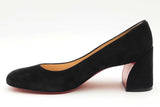 Christian Louboutin Miss Sab 55 Black Suede Pumps Size 37 Eb0426lxzsa