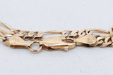 14k Yellow Gold Figaro Bracelet 5.4 Grams 8 Inch Eb0826wxzsa