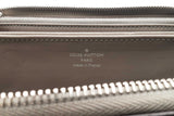 Louis Vuitton Zippy Wallet In Metallic Grey Mahina Perforated Leather Fw526psxdu