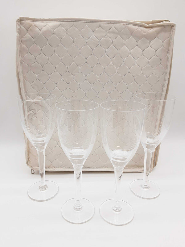 Lalique Angel Champagne Flute Glasses 4 Set Do0325orxde