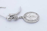 Diamond Leverback Earrings In Platinum 5.2 Grams Eb0526oxzde