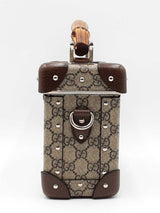 Gucci Bamboo Globe Trotter Vanity Case In Gg Supreme Coated Canvas Fw0826lxzdu