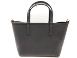 Burberry Mini Bloomsbury Black Leather Calico Reversible Tote Do0526rrxde