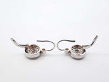 0.32 Cttw Diamond & 14k White Gold Halo Drop Earrings 4.3 Grams Fw0826ocrdu