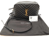 Ysl Yves Saint Laurent Lou Camera Black Leather Crossbody Bag Do0726cxzde