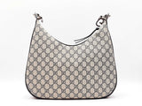 Gucci Attaché Shoulder Bag In Beige & Navy Gg Supreme Coated Canvas Fw0626erzdu