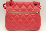 Balenciaga Quilted Red Leather Touch B. Shoulder Bag Eb1024wrxsa