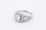1.55cttw Diamond Ring In 14k White Gold 5.1 Grams Size 6.25 Eb0825oxxzsa