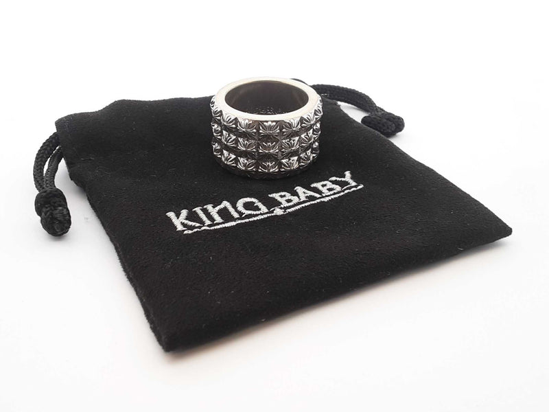 Chrome Hearts Pete Punk Triple Stack Ring In Silver 32.5g Size