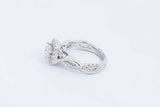 Leo Bridal Collection Diamond Ring In 14k White Gold 4.5g Size 3.25 Eb0424rxzsa