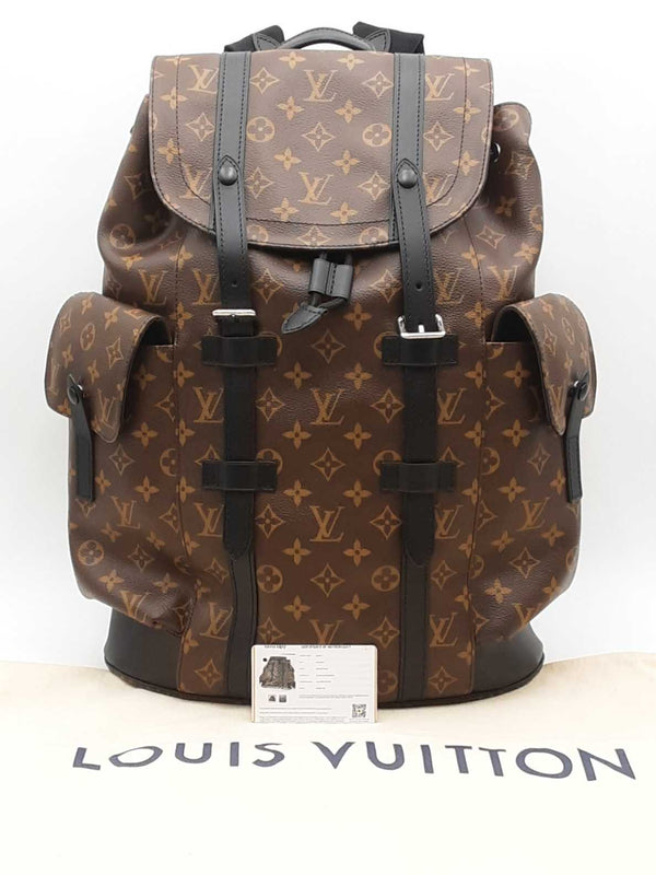 Louis Vuitton Christopher Mm Brown Backpack Aa0925loxzsa