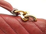 Ysl Yves Saint Laurent Sheepskin Matelasse Monogram Red Crossbody Sd0825ezxde