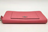 Coach Pink Leather Zip Around Wallet Eb0125wxsa