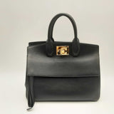 Salvatore Ferragamo Studio Leather Top Handle Bag Hs0124irxsa