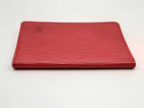 Louis Vuitton Couverture Passeport Red Epi Leather Card Holder Do1024loxde