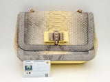 Christian Louboutin Grey & Yellow Python Sweet Charity Hs0524lxzxsa