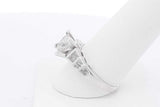 1.0ctw Princess Cut Diamond Ring In 14k White Gold 5 Grams Size 9 Eb0625lszxsa
