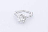 2.34cttw Diamond Ring In 14k White Gold 4.7 Grams Size 6.5 Eb0226wxxzde