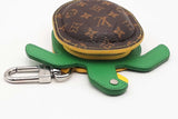 Louis Vuitton Lv Turtle Pouch Bag Charm With Monogram Canvas Shell Eb0126wcrsa