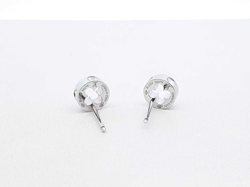 Louis Vuitton Empreinte Stud Earrings In 18k White Gold 3.1 Grams Fw1125rzxdu