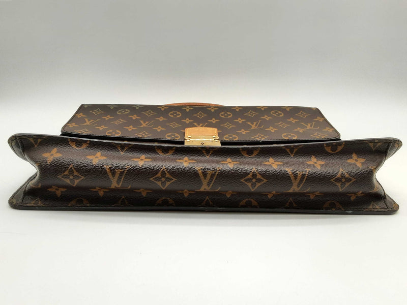 Louis Vuitton Brown Monogram Coated Canvas Briefcase Do0125wrxde