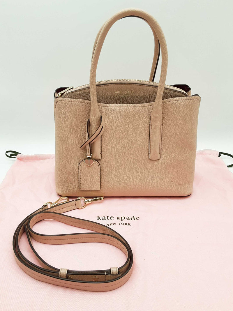 Kate Spade New York Margaux Rose Smoke Pink Leather Crossbody Bag Do0825pxde