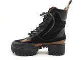 Louis Vuitton Laureate Monogram Platform Desert Boots Brown Size 37 Aa0626lrzsa