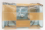 Chanel Pvc Beige & Blue Patchwork Flap Bag Eb0626cxzsa
