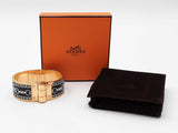 Hermès Balades Equestres 22mm Hinged Enamel Bangle Bracelet 6 Inch Fw0326oxzdu