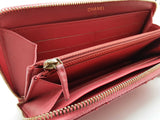Chanel Pink Diamond Quilted Leather Zipper Wallet Do0425rxzde