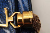 Yves Saint Laurent Blue Glitter Patent Leather Kate Tassel Crossbody Eb0226wrxsa
