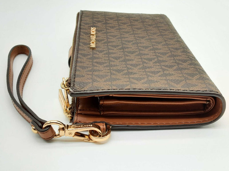 Michael Kors Jet Set Travel Double Zipper Phone Wristlet Wallet Do0924pxde