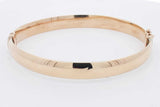 14k Yellow Gold Hinged Bangle Bracelet 7.3 Grams Eb0426rxzsa