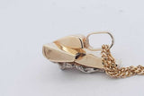 14k Yellow Gold Chain & Crucifix Pendant 13.8 Grams 25 Inch Eb0626orxsa