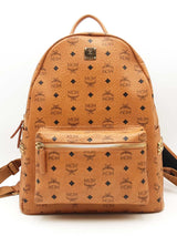 Mcm Stark Side Studs Backpack In Viestos Cognac Eb0924oxzsa