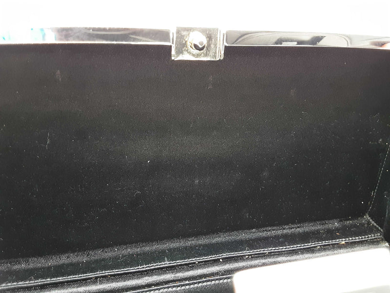 Judith Leiber Black Satin Swarovski Jl Monogram Case Crossbody Bag Do0825oxzde