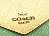 Coach Slim Envelope Wallet In Pastel Colorblock Crossgrain Leather Fw1125wzdu