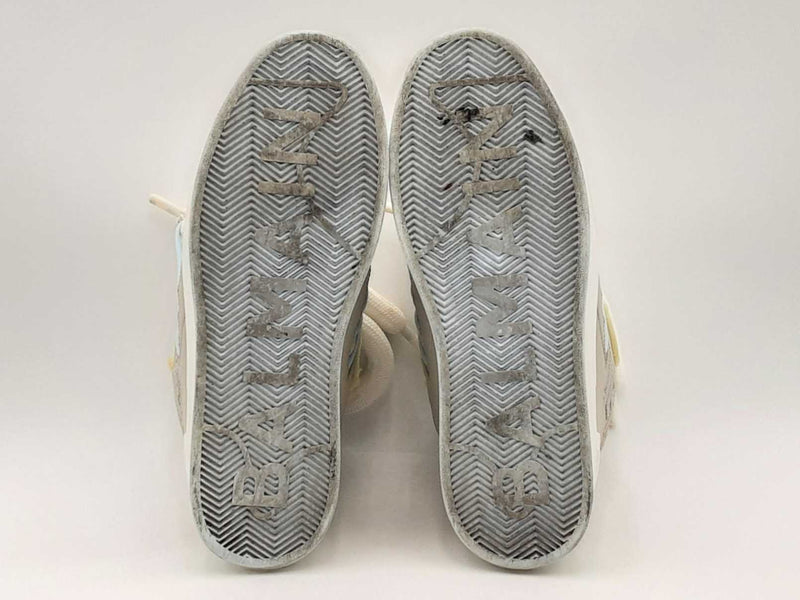 Balmain Men's B-court Puffy Calfskin Skate Sneaker Gray Size 9 Aa1125lzxsa