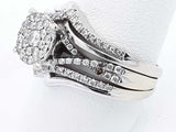 Diamond Ring In 14k White Gold 8.1 Grams Size 8.5 Eb0924orxdu