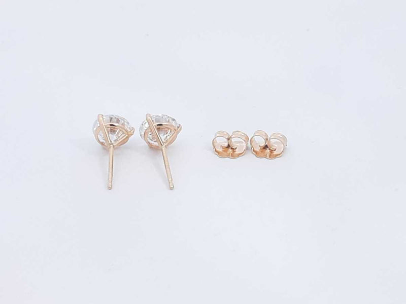 2.17ctw Lab Grown Diamond Stud Earrings In 14k Yellow Gold 1.1 Grams Sd0723srxsa