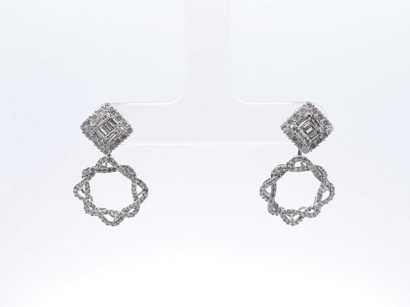 0.50 Cttw Diamond & 18k Gold Convertible Earrings & Jackets 2.7 Gram Fw0925orxdu