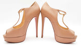 Christian Louboutin Calfskin Altapoppins 150 Beige Pumps Eb0525crdu