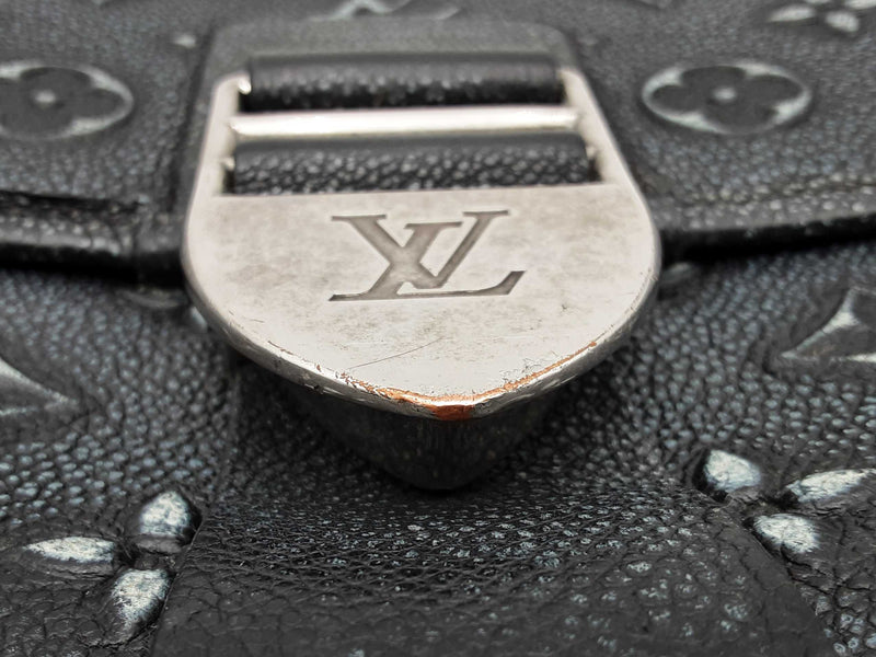 Louis Vuitton Cowhide Faded Monogram Archy Charcoal Messenger Sd0225lrzxsa