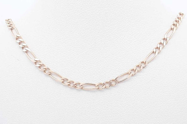 14k Yellow Gold Figaro Chain Necklace 5.2 Grams 20 Inch Eb1024lrxsa