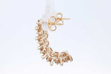 1.26cttw Diamond Drop Stud Earrings In 14k Yellow Gold 5.7 Grams Eb0526prxde