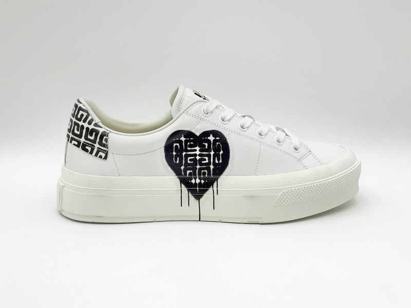 Givenchy X Chito City Heart 4g Tag Effect White Size 38 Sneakers Fw0125lxzdu