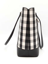 Kate Spade New York Perfect Tote In Jazzy Gingham Textured Pvc Fw0425wzsa