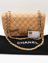 Chanel Quilted Caviar Leather Double Flap Shoulder Bag Eb0226woxzde